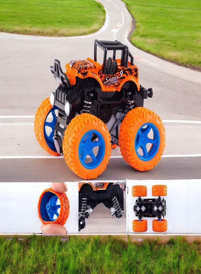 Stylbase Set Monster Truck Baby Boy Toys Friction Powered Baby Toy Car Durable High-Density Alloy and Non-Toxic Plastic, Non-Slip Tires Kids Cars Khilona 2-3 Years (Pack of 2) - Image 4